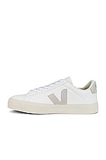 Veja Campo Sneaker in Extra White Natural Suede, view 5, click to view large image.