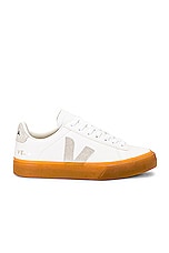 Veja Campo Sneaker in Extra White, Natural, & Natural, view 1, click to view large image.