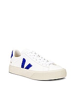 Veja Campo Sneaker in Extra White & Paros, view 2, click to view large image.