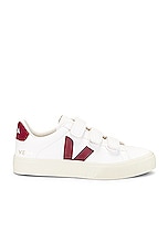 Veja Recife Sneaker in Extra White & Marsala, view 1, click to view large image.