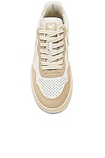 Veja V-90 Sneaker in Extra White & Pierre, view 4, click to view large image.