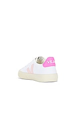 Veja Campo Canvas Sneaker in White Petal Sari, view 3, click to view large image.