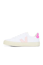Veja Campo Canvas Sneaker in White Petal Sari, view 5, click to view large image.
