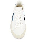Veja Campo Sneaker in Extra White & California, view 4, click to view large image.