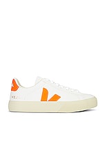 Veja Campo Sneaker in Extra White & Fury, view 1, click to view large image.