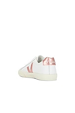 Veja Esplar Sneaker in Extra White & Nacre, view 3, click to view large image.