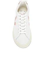 Veja Esplar Sneaker in Extra White & Nacre, view 4, click to view large image.