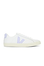 Veja Esplar Sneaker in Extra White & Swam, view 1, click to view large image.