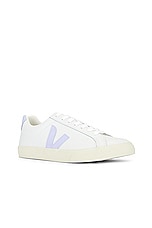 Veja Esplar Sneaker in Extra White & Swam, view 2, click to view large image.