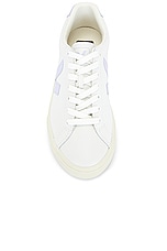 Veja Esplar Sneaker in Extra White & Swam, view 4, click to view large image.