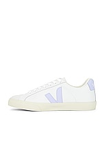 Veja Esplar Sneaker in Extra White & Swam, view 5, click to view large image.