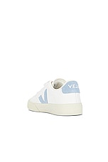 Veja Recife Sneaker in Extra White & Steel, view 3, click to view large image.
