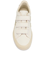 Veja Recife Logo 3-Lock Sneaker in Extra White & Natural, view 4, click to view large image.