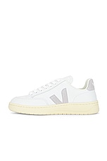 Veja V-12 Sneaker in Extra White & Light Grey, view 5, click to view large image.