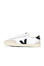 Veja Volley Sneaker in White & Black, view 5, click to view large image.