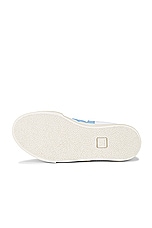 Veja Volley Sneaker in White & Aqua, view 6, click to view large image.