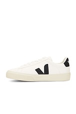 Veja Campo Sneaker in Extra White & Black, view 5, click to view large image.