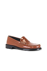 Vinny's Yardee Mocassin Loafer in Polido Leather Cognac, view 2, click to view large image.