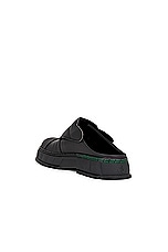 Viron 1990 Slip On Mule in Black Corn, view 3, click to view large image.