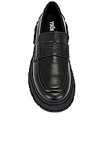 Viron Progres Loafer in Black Apple, view 4, click to view large image.