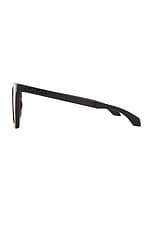 VERSACE Recatangle Flat Top Sunglasses in Black, view 3, click to view large image.