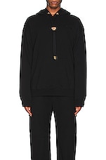 VERSACE Hoodie in Black, view 4, click to view large image.