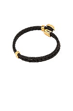 VERSACE Bracelet in Black & Gold, view 2, click to view large image.
