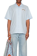 VERSACE Shirt in Light Blue, view 4, click to view large image.