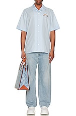VERSACE Shirt in Light Blue, view 5, click to view large image.