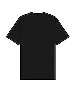 VERSACE Compact Tribute T-shirt in Black, view 2, click to view large image.