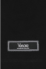 VERSACE Compact Tribute T-shirt in Black, view 3, click to view large image.