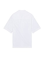 VERSACE Nautical Logo Embroidery Shirt in White, view 2, click to view large image.
