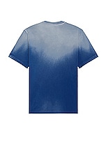 VERSACE Overdye T-shirt in Royal Blue, view 2, click to view large image.