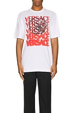 VERSACE T-Shirt in White, view 3, click to view large image.