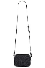 VERSACE Small Crossbody in Black, view 2, click to view large image.