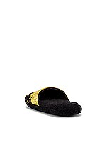 VERSACE Barocco Slippers in Black, view 4, click to view large image.