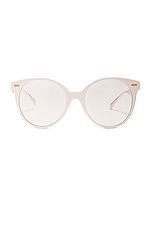 VERSACE Round Sunglasses in White, view 1, click to view large image.