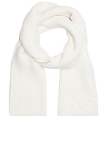 VERSACE Safety Pin Scarf in Ivory, view 1, click to view large image.