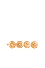VERSACE Logo Hair Clip in Gold, view 1, click to view large image.
