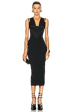 VERSACE Evening Dress in Nero, view 1, click to view large image.