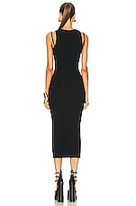 VERSACE Evening Dress in Nero, view 4, click to view large image.