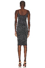 VERSACE Knit Dress in Black, view 3, click to view large image.