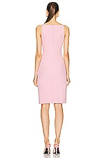 VERSACE Cocktail Enver Satin Dress in Pale Pink, view 3, click to view large image.