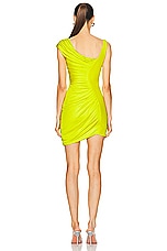 VERSACE Cocktail Jersey Dress in Mimosa, view 4, click to view large image.