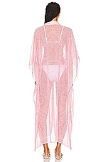 VERSACE Chiffon Robe Coverup Dress in Pale Pink, view 3, click to view large image.