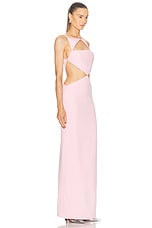 VERSACE Cut Out Gown in Pastel Pink, view 2, click to view large image.