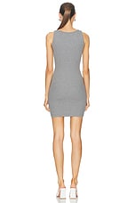 VERSACE Tank Dress in Concrete Melange, view 3, click to view large image.