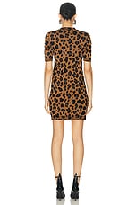 VERSACE Mini Dress in Chestnut, view 3, click to view large image.