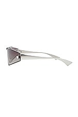 VERSACE Shield Sunglasses in Silver, view 3, click to view large image.