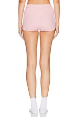 VERSACE Coulotte High Waist Boy Short in Pale Pink, view 3, click to view large image.